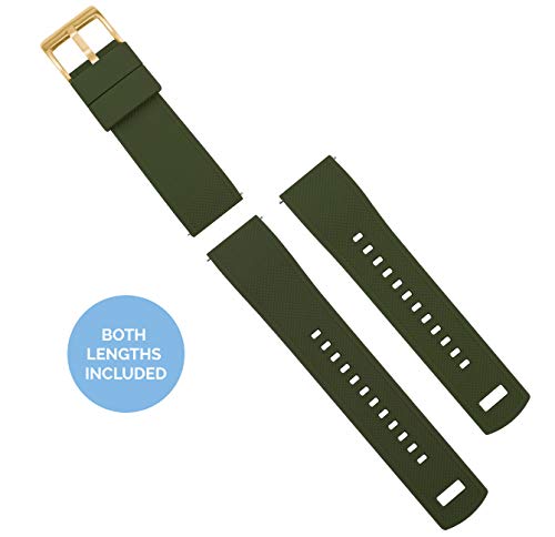 Elite Army Green/Black Silicone Watch Band 100 Deals
