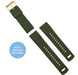 Elite Army Green/Black Silicone Watch Band 100 Deals