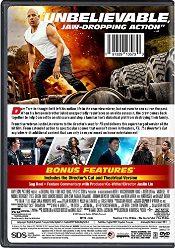 F9: The Fast Saga - Director's Cut DVD 100 Deals