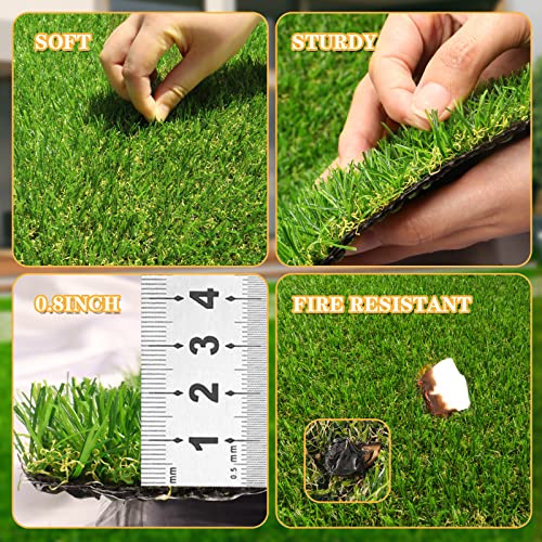 FREADEM Artificial Grass 11x42, Realistic Fake Turf 100 Deals