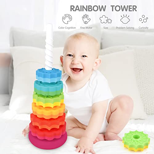 FineSource Super JoJo Rainbow Stacking Rings Toy 100 Deals