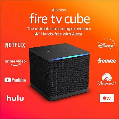 Fire TV Cube - 4K Ultra HD Stream 100 Deals