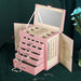 Frebeauty 6-Tier Pink Jewelry Box 100 Deals