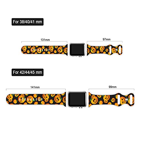 Funny Halloween Silicone Watch Band for Apple Watch 100 Deals
