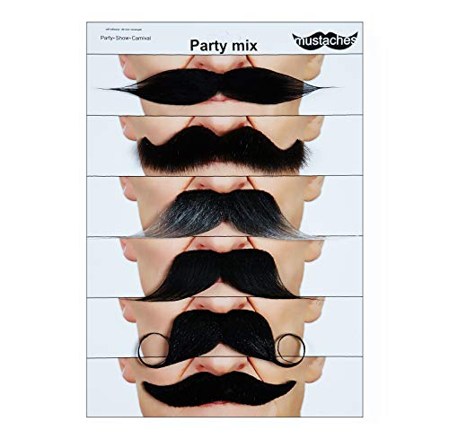 Funny Novelty Self-Adhesive Fake Mustache Pack 100 Deals