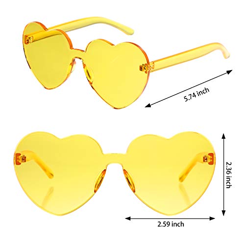 Gejoy Heart Shaped Sunglasses for Valentine's Day 100 Deals