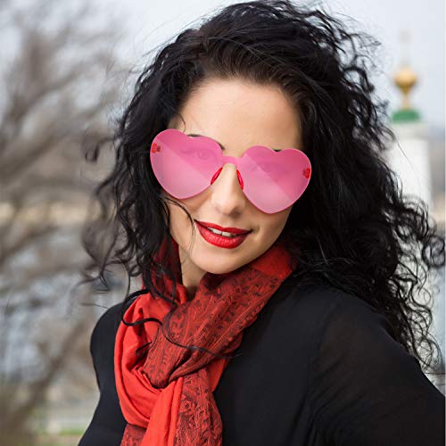 Gejoy Heart Shaped Sunglasses for Valentine's Day 100 Deals