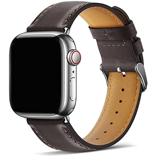 Genuine Leather Apple Watch Band - Dark Brown 100 Deals