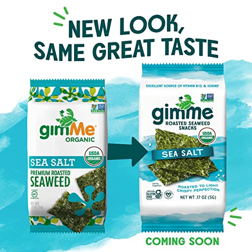 GimMe Sea Salt Roasted Seaweed Sheets 100 Deals