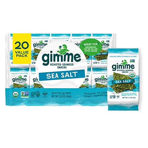 GimMe Sea Salt Roasted Seaweed Sheets 100 Deals