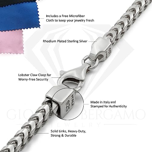Giorgio Bergamo 925 Sterling Silver Franco Bracelet 100 Deals