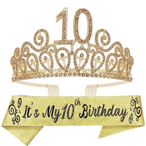 Girls' 10th Birthday Sash & Tiara 100 Deals