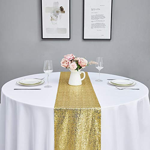 Gold Glitter Sequin Table Runner 100 Deals
