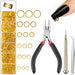 Gold Nail Charms Set - Jewelry Making Tools 100 Deals