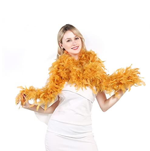 Gold Yellow Feather Boa - Party/Wedding/Christmas 100 Deals