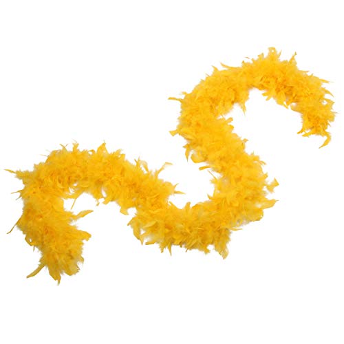 Gold Yellow Turkey Feather Boa - Dance, Wedding, Halloween 100 Deals