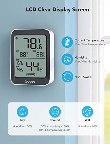 Govee Bluetooth Hygrometer Thermometer: App Control, Alerts 100 Deals