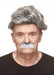 Grandpa's False Facial Hair Costume Accessory Gray 100 Deals