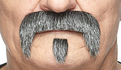 Grandpa's Salt and Pepper Fake Mustache 100 Deals