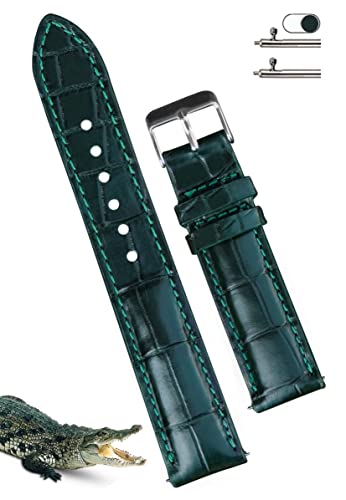 Green Alligator Leather Watch Band 24mm 100 Deals