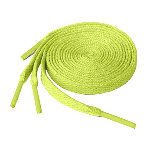 Green Flat Shoelaces - 30 inches 100 Deals