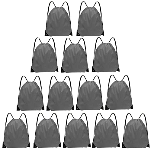 Grneric Gray Gym Drawstring Bags 100 Deals