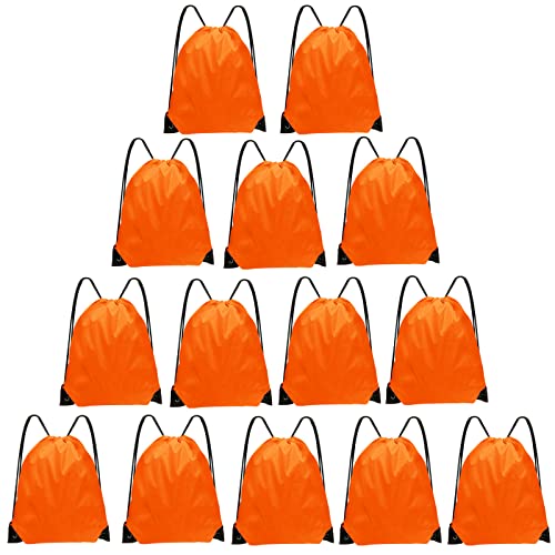 Grneric Orange Drawstring Bags Bulk 100 Deals