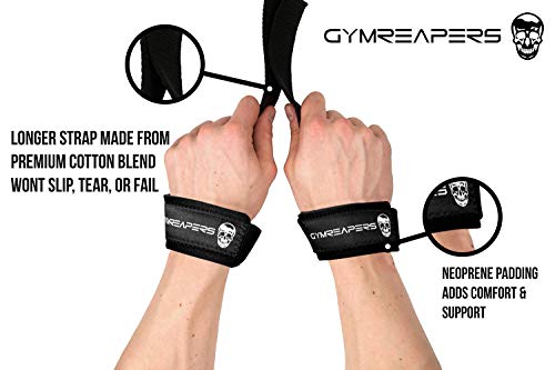 Gymreapers Lifting Wrist Straps - Ultimate Strength Support 100 Deals