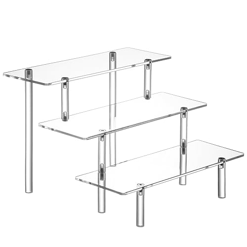 HENABLE Clear Acrylic Display Stand Risers 100 Deals