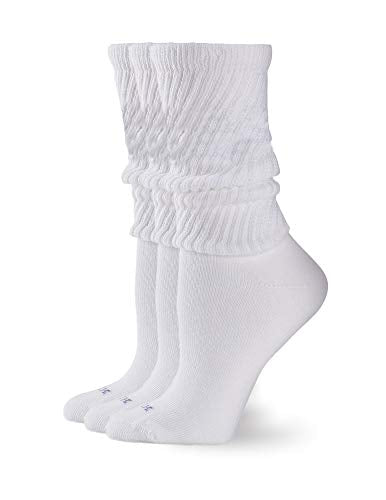 HUE Women's White Slouch Sock 3 Pack 100 Deals