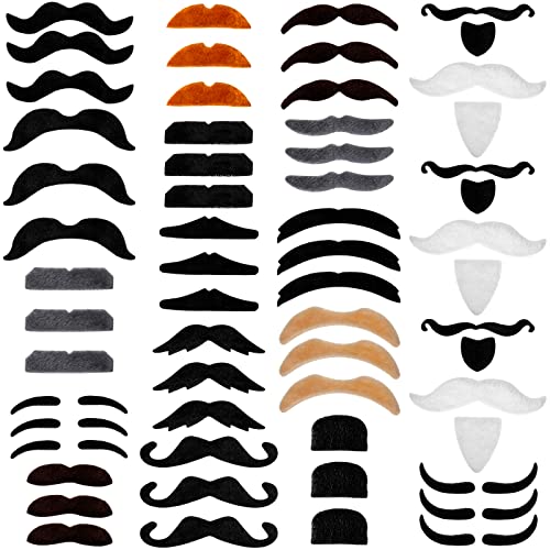 Halloween Mustache Stickers: 100 Pcs, 20 Styles 100 Deals