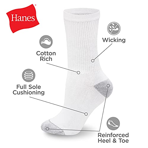 Hanes Women's Value Pack White Liner Socks 100 Deals