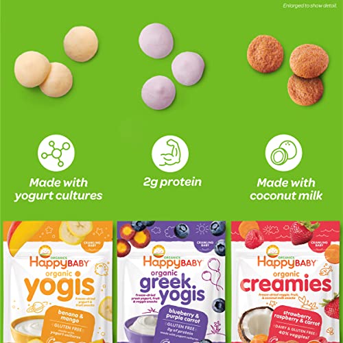 Happy Baby Organics Yogis Variety Pack, 3oz 100 Deals