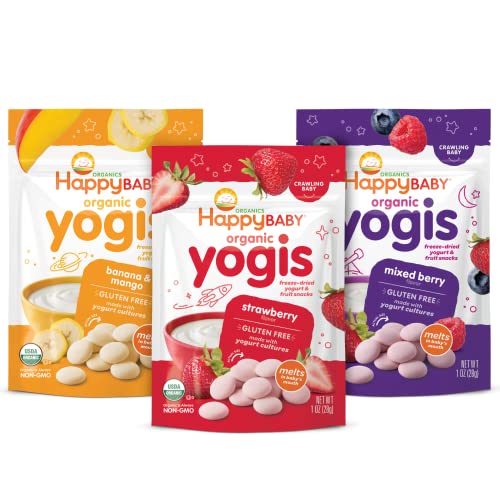 Happy Baby Organics Yogis Variety Pack, 3oz 100 Deals
