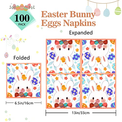 Happy Easter Bunny Cocktail Napkins, 100 Pcs 100 Deals