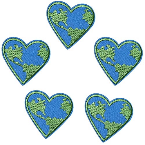 Harsgs Earth Heart Logo Patches (Pack of 5) 100 Deals