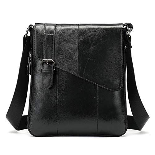 Hebetag Leather Messenger Bag for Men 100 Deals