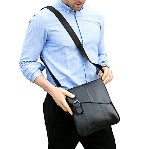 Hebetag Leather Messenger Bag for Men 100 Deals