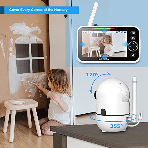 HelloBaby 5'' Video Baby Monitor with Camera 100 Deals
