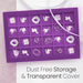 Hivory 24 Grid Jewelry Display Box Purple 100 Deals