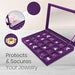Hivory 24 Grid Jewelry Display Box Purple 100 Deals