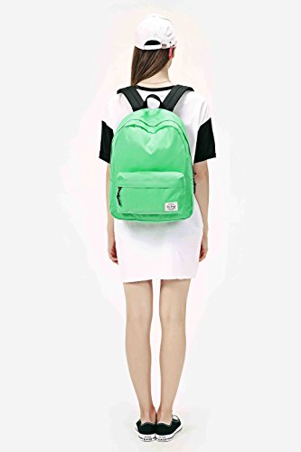 HotStyle SIMPLAY Classic School Backpack Bookbag, PaleGreen 100 Deals