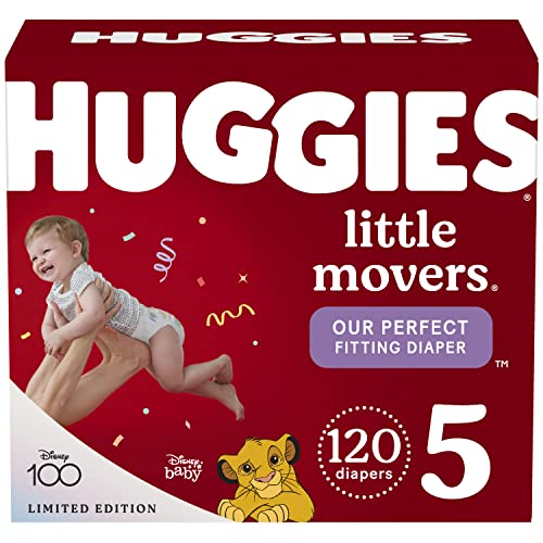 Huggies Little Movers Size 5 Diapers, 240 Count 100 Deals