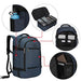 Hynes Eagle 40L Travel Backpack Blue 100 Deals