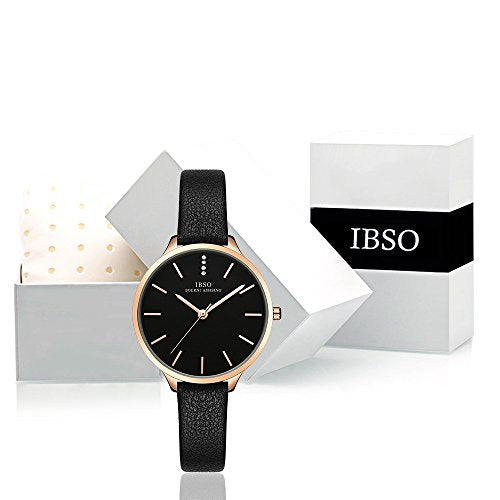 IBSO Women's Fashion Leather Strap Waterproof Watch 100 Deals