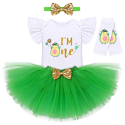 IBTOM CASTLE Avocado-ONE Baby Girl Party Outfit 100 Deals