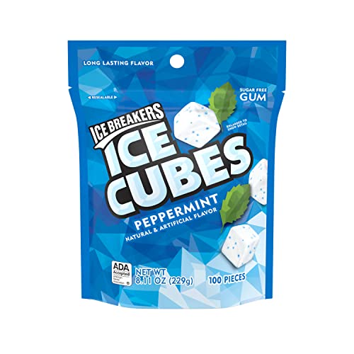 ICE BREAKERS Peppermint Sugar Free Gum Pouch 100 Deals