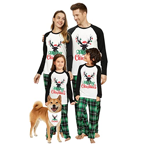 IFFEI Christmas Family Pajamas Reindeer Print 100 Deals