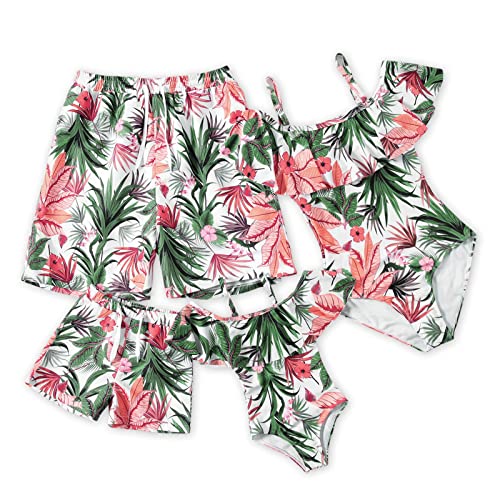 IFFEI Palm Leaves Family Matching Swimsuit XL 100 Deals