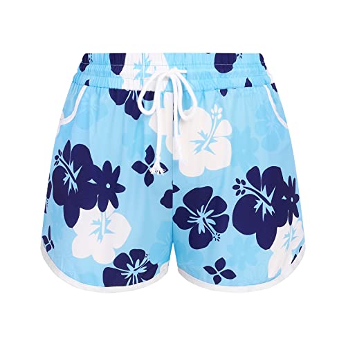 IN'VOLAND Plus Size Floral Print Boardshorts 100 Deals